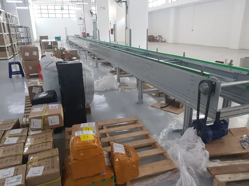 A conveyor line installed by Cute Infocomm